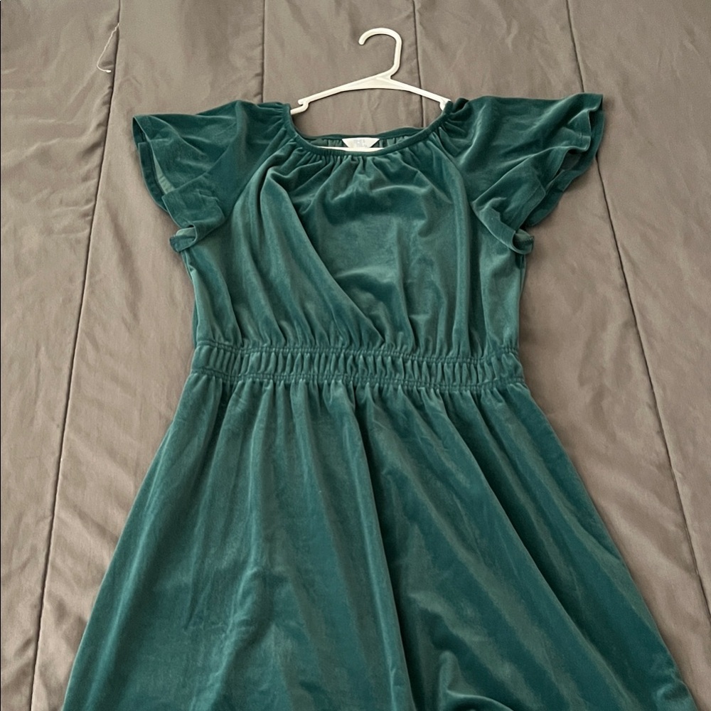 Time and Tru Teal Casual Dress